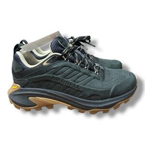 Merrell Moab Speed 2 Leather WP Low-Top Hiking Boot Black J038224 Women’s Sz 6.5